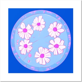 Mother's Day Friendly Daisy Chain Flower Wreath (MD23MOD001) Posters and Art